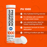 Precision Hydration primer plano de tableta efervescente mostrando textura y facilidad de disolución