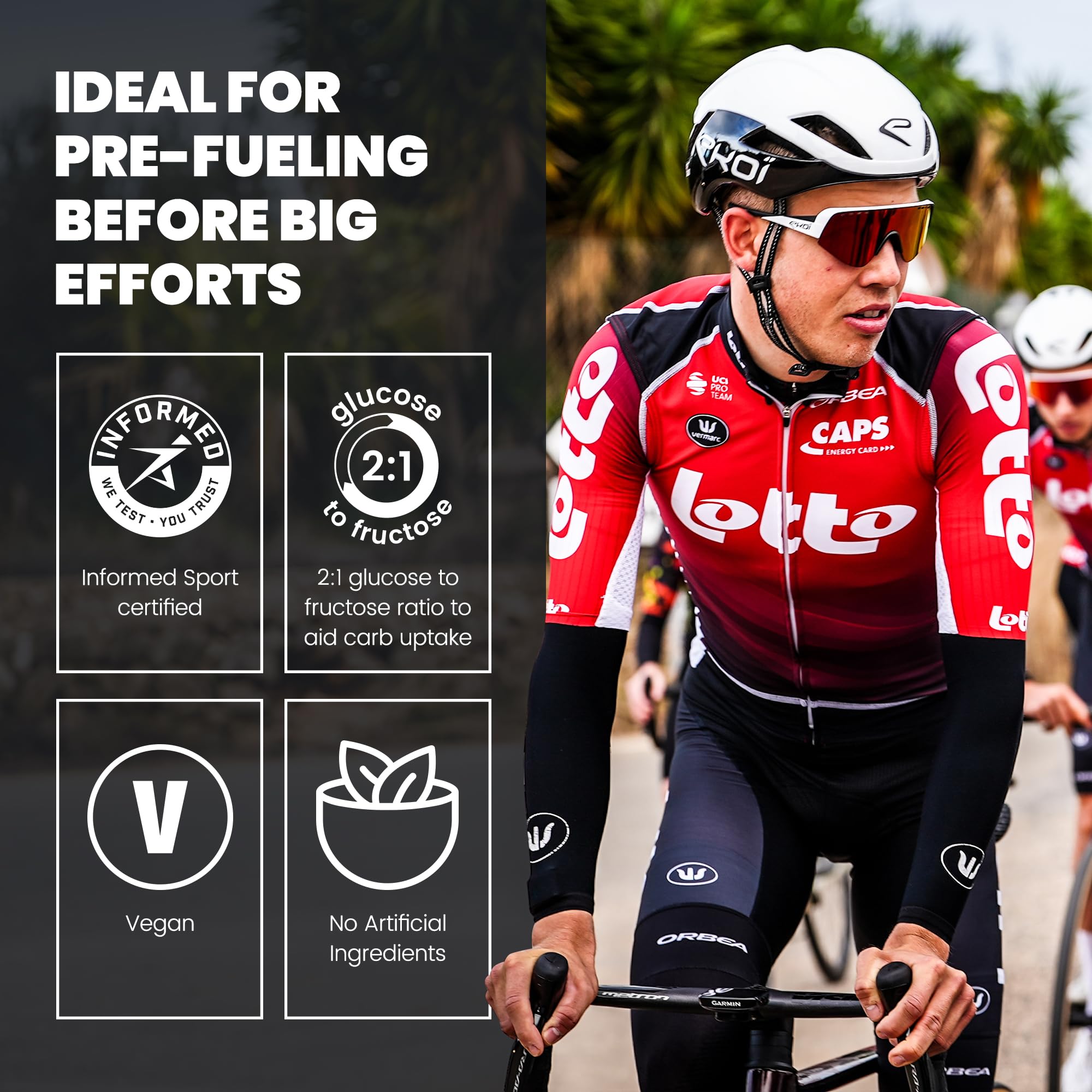 Precision Hydration bebida en bici durante ruta, mantiene energía prolongada