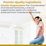 Premier Research Labs textura del contenido en polvo, ingrediente vegetal transparente