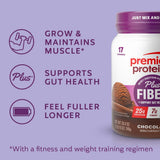 Premier Protein en mesa de desayuno equilibrado, conveniente y sabroso