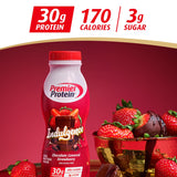Premier Protein etiqueta nutricional con 30 g de proteína y 3 g de azúcar para transparencia informativa