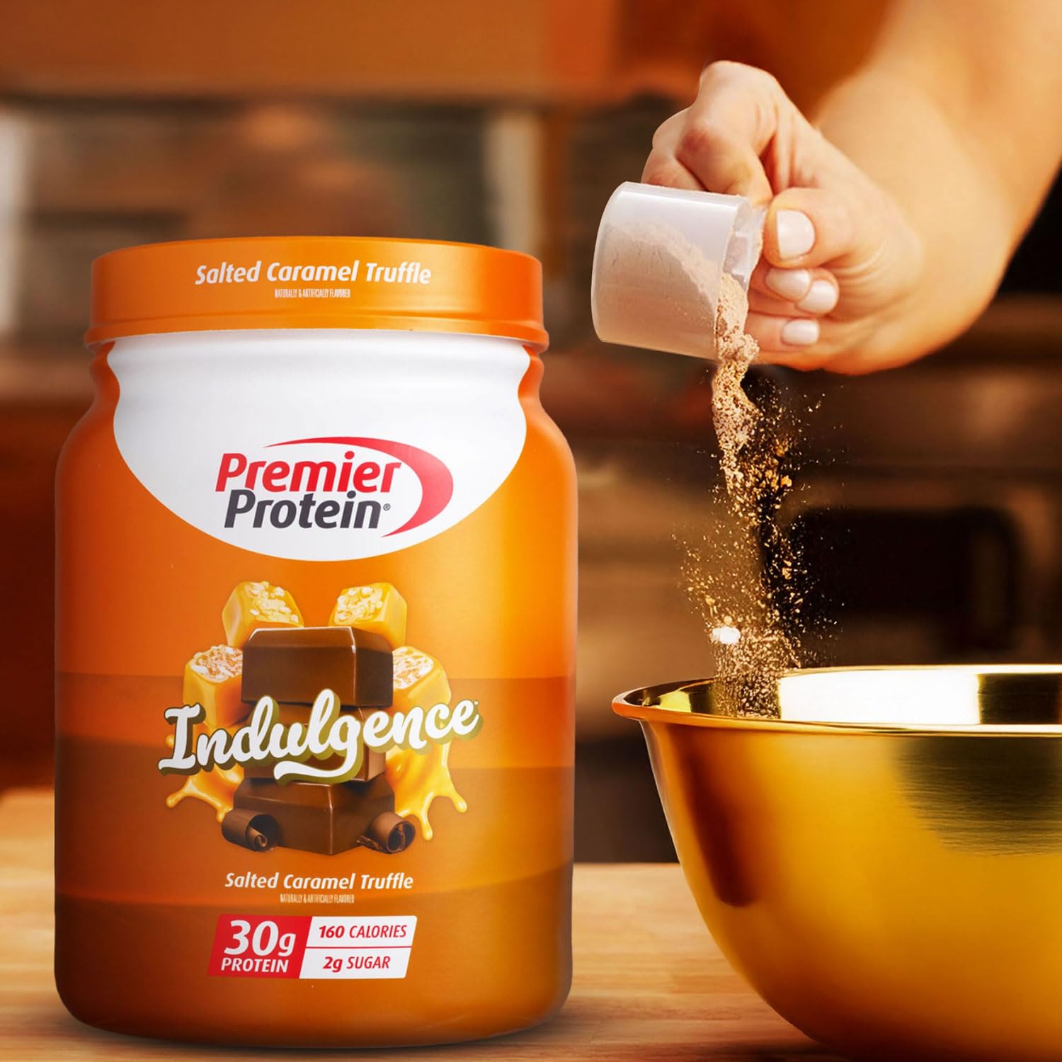 Premier Protein detalle de la etiqueta con información nutricional clave