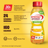 Premier Protein detalle de textura del batido Lemon Bar, aspecto cremoso y apetecible