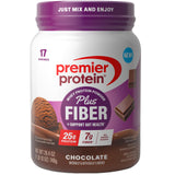 Premier Protein envase frontal chocolate mostrando marca y beneficios