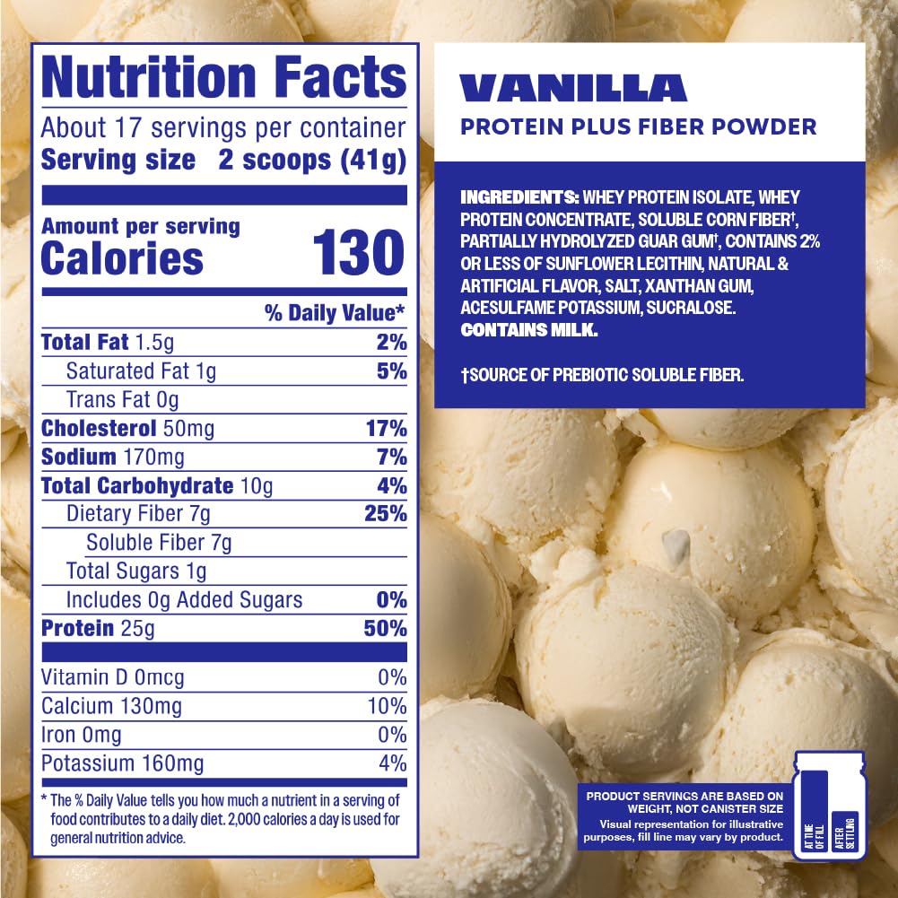 Premier Protein etiqueta nutricional y cierre, información visible y segura