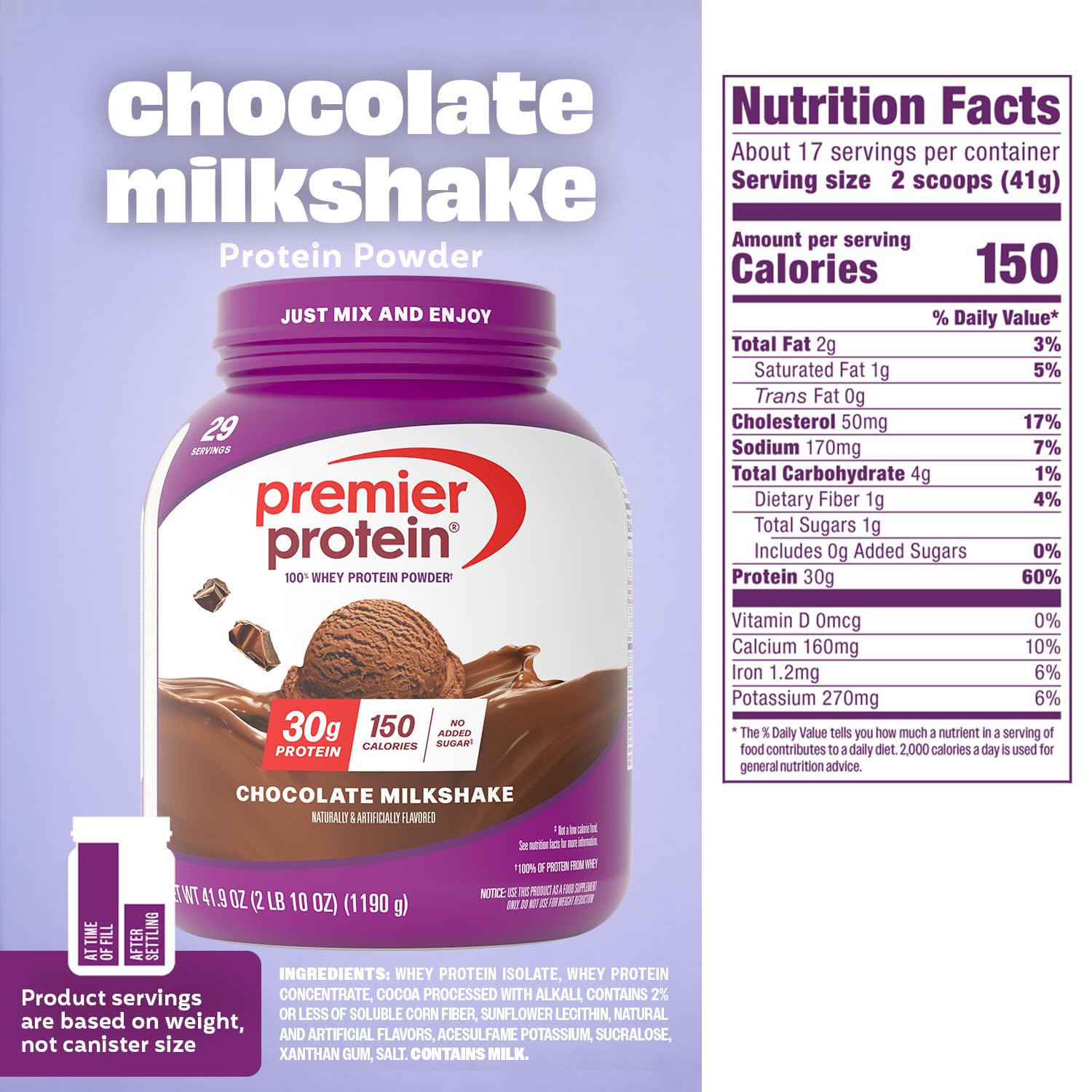 Premier Protein pancakes enriquecidos con polvo para receta alta en proteína