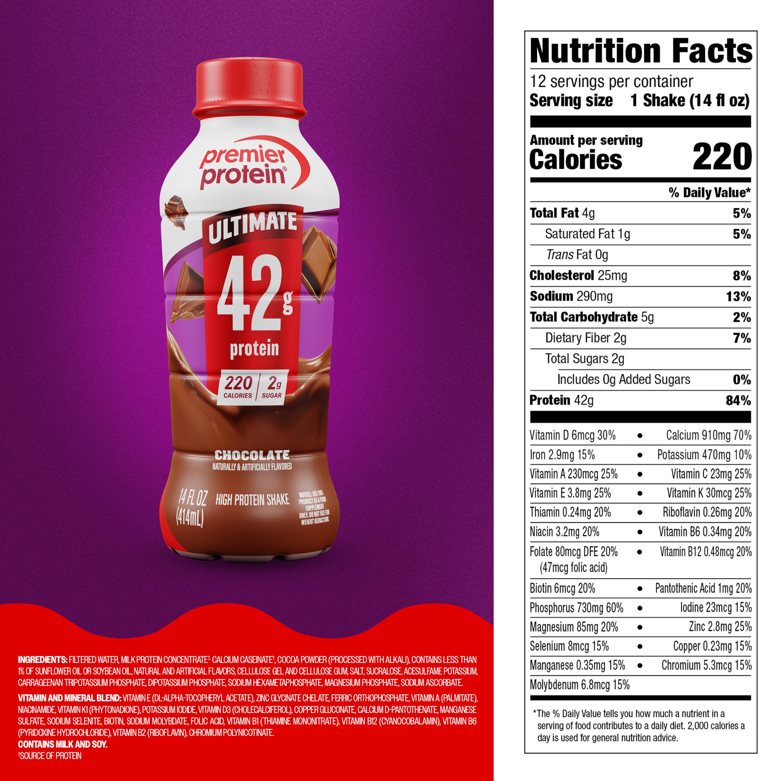 Premier Protein pack de 12 cajas listo para almacenar y usar