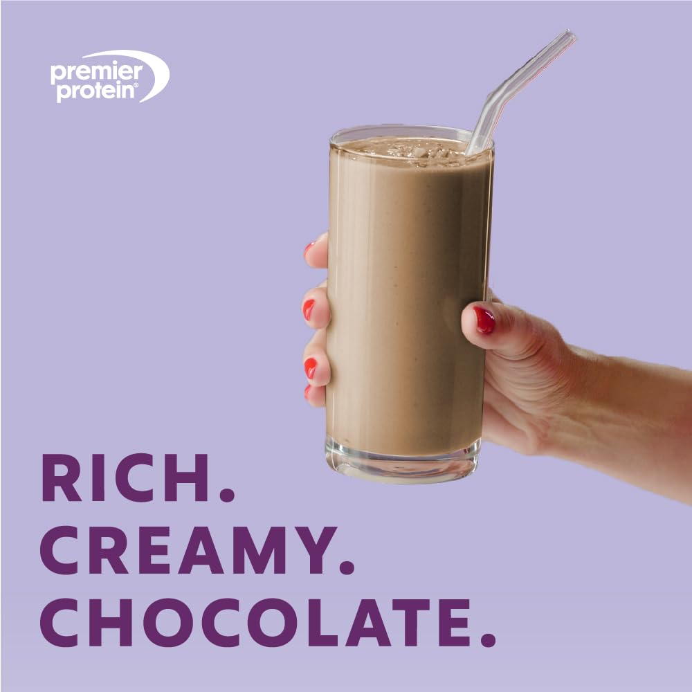 Premier Protein batido combinado con frutas para más energía