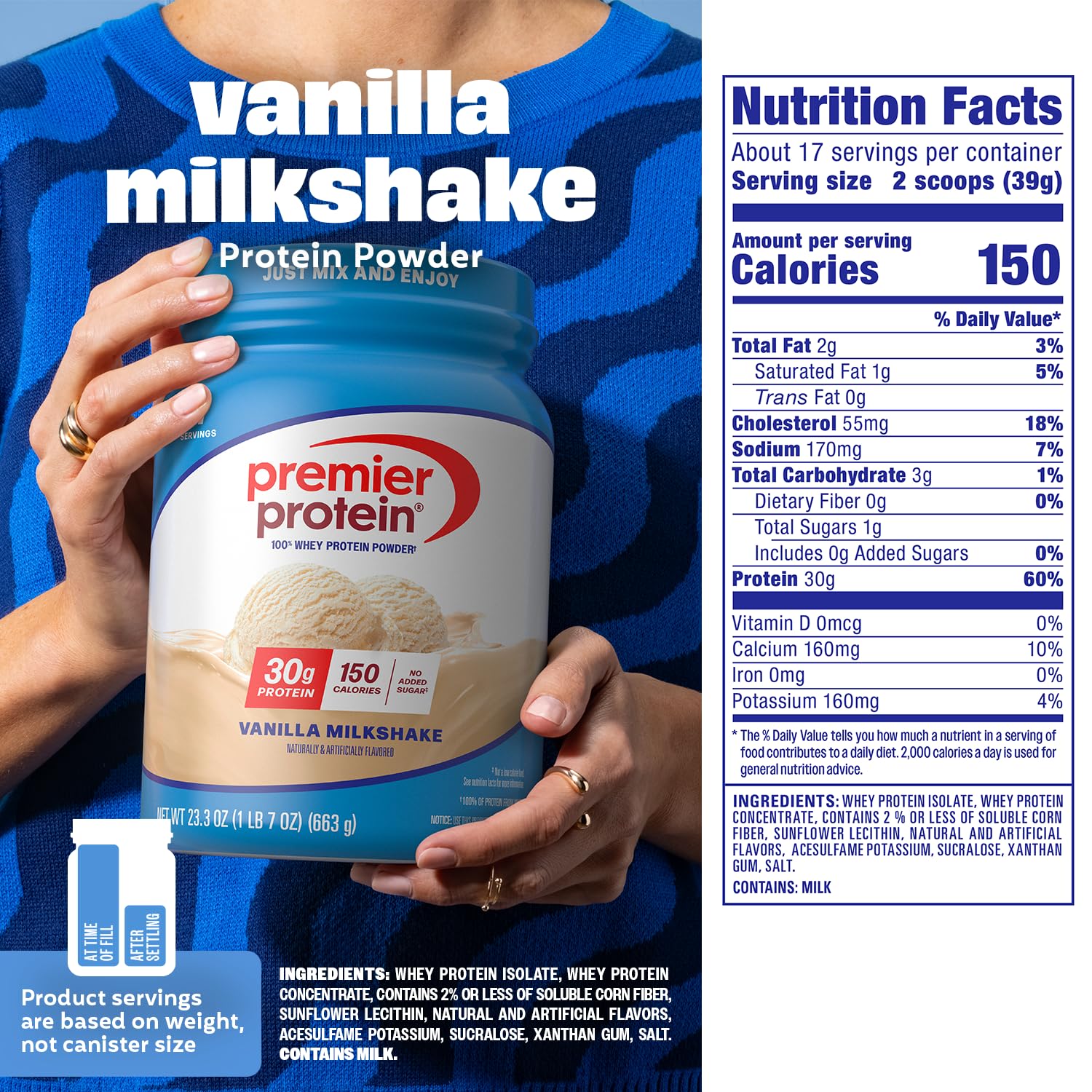 Premier Protein panqueques con vainilla, receta rica en proteína