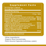 Premier Research Labs BiliVen etiqueta frontal zoom con información de ingredientes