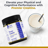 Premier Research Labs polvo de creatina textura fina, fácil disolución