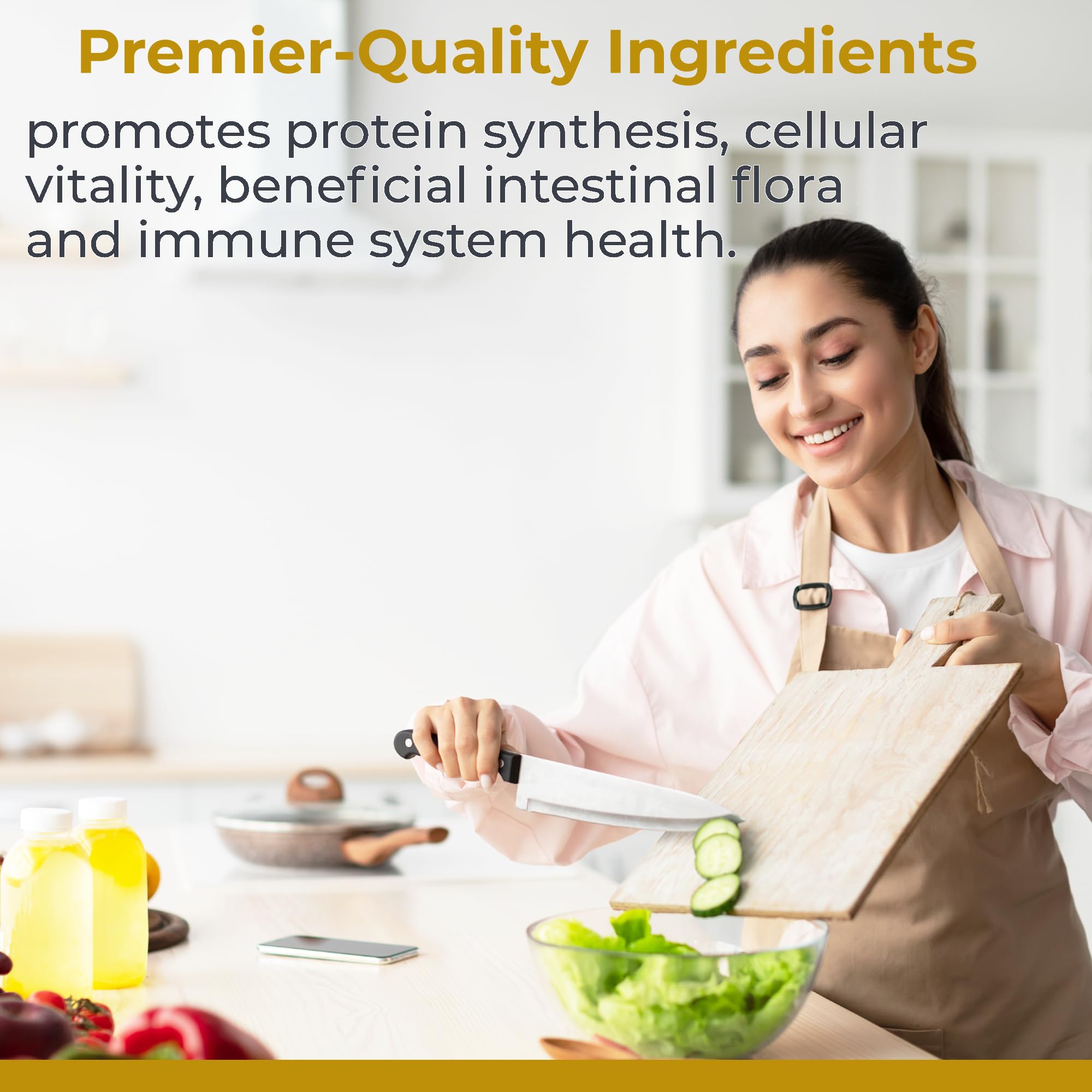 Premier Research Labs Nucleo Immune ingredientes: cúrcuma, reishi y higo chumbo visibles