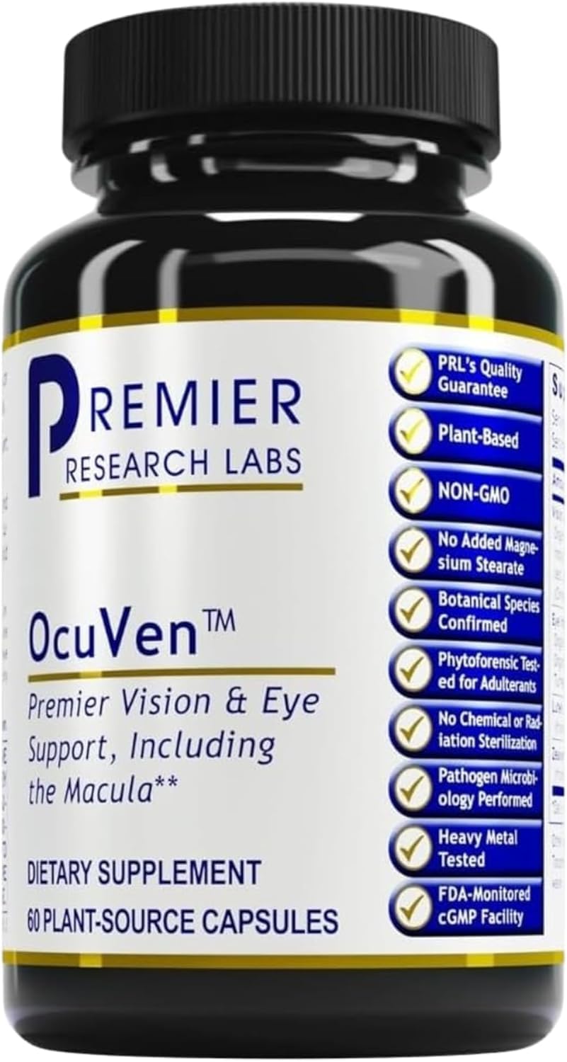 Premier Research Labs OcuVen frente del empaque mostrando beneficio visual
