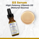 Premier Research Labs aceite de vitamina D3 textura brillante para mejor absorción