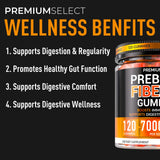 Etiqueta nutricional de Premium Select Nutrition con información de 7 g de fibra