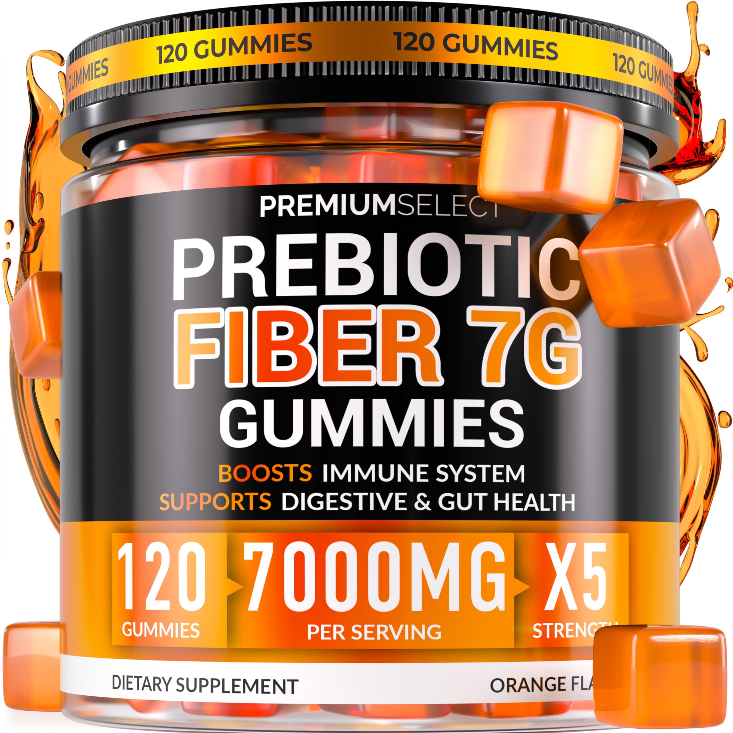 Premium Select Nutrition frasco frontal mostrando 120 gomitas y diseño del envase