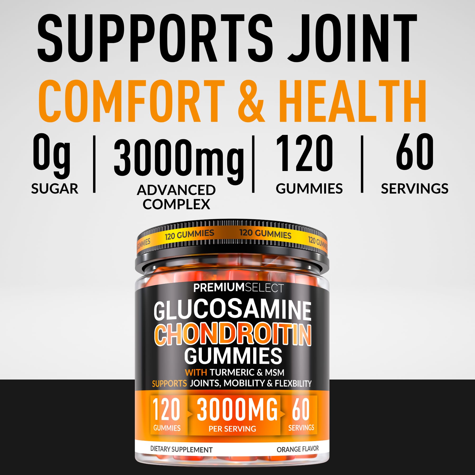 Premium Select Nutrition gomita partida para ver su forma masticable y conveniencia