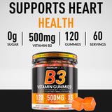 Premium Select Nutrition primer plano de gomita naranja con textura apetecible