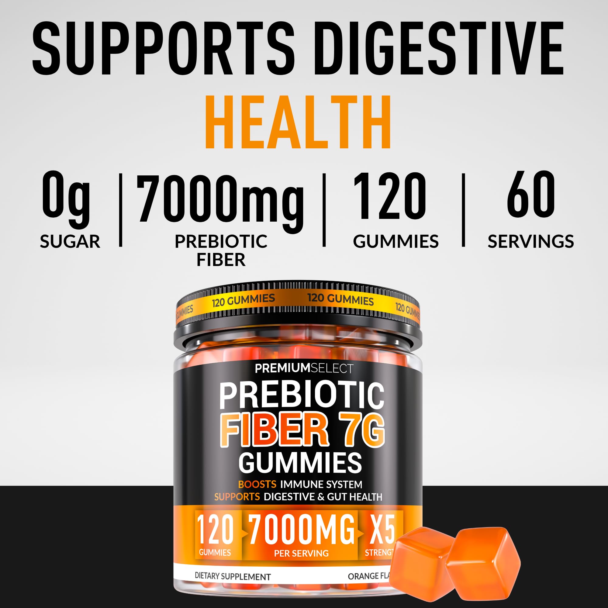 Primer plano de textura de gomitas Premium Select Nutrition que evidencia textura masticable