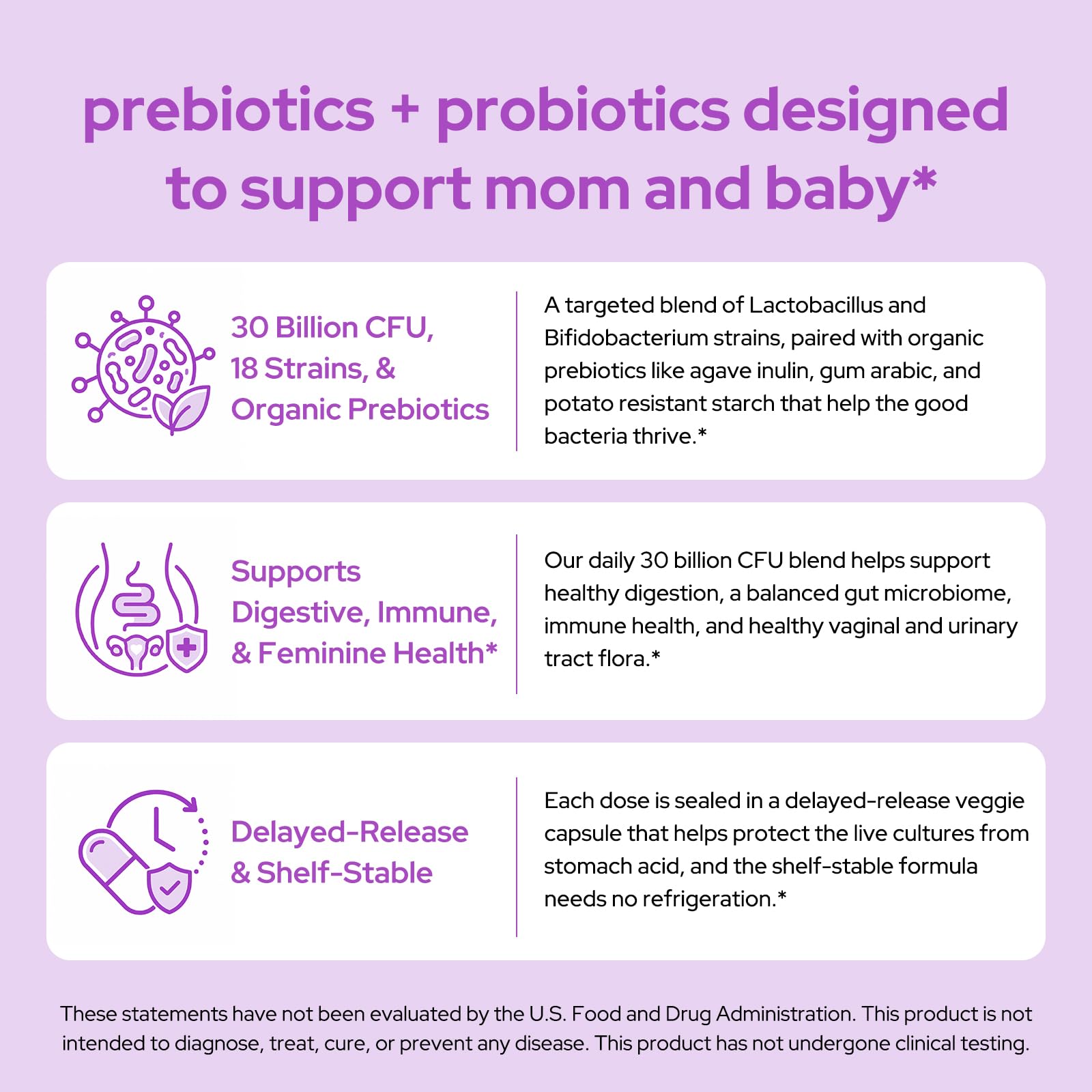 Premom ingredientes prebióticos en tarro, apoyo nutritivo para flora