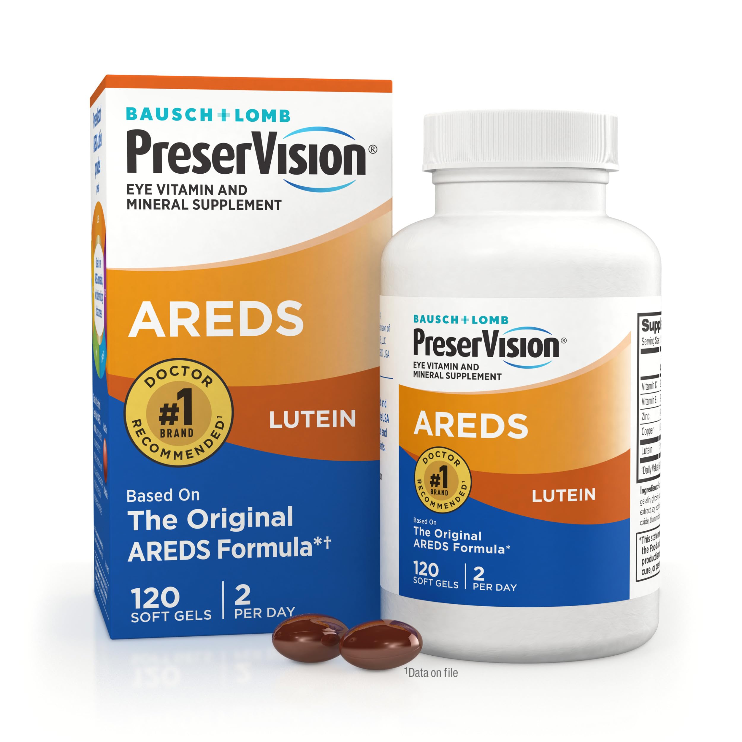 PreserVision frasco frontal mostrando etiqueta y beneficios visibles