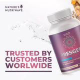 Nature’s NutriWave Presgera etiqueta con información nutricional legible y confiable