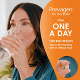 Prevagen estuche abierto con tabletas, almacenamiento seguro y ordenado