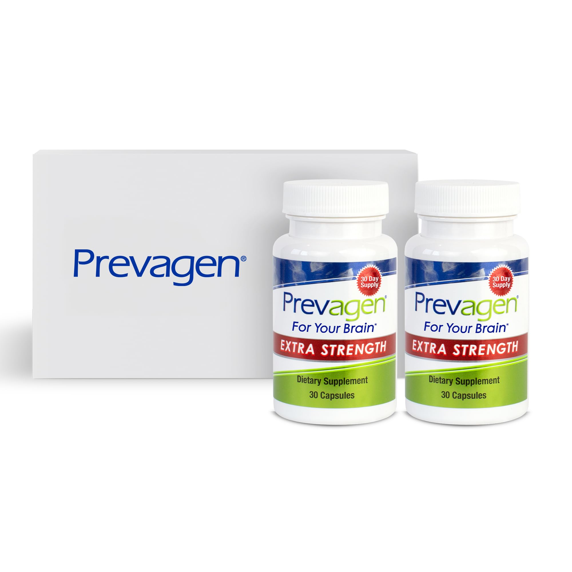 Prevagen frasco frontal mostrando la etiqueta y beneficios visibles