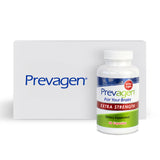 Prevagen vista frontal de caja y frasco mostrando presentación segura