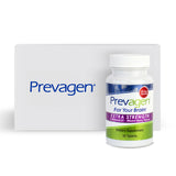 Prevagen vista frontal de caja y tabletas, presentación clara y práctica