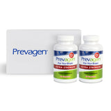 Prevagen pack frontal mostrando frascos y caja, identificación clara del producto