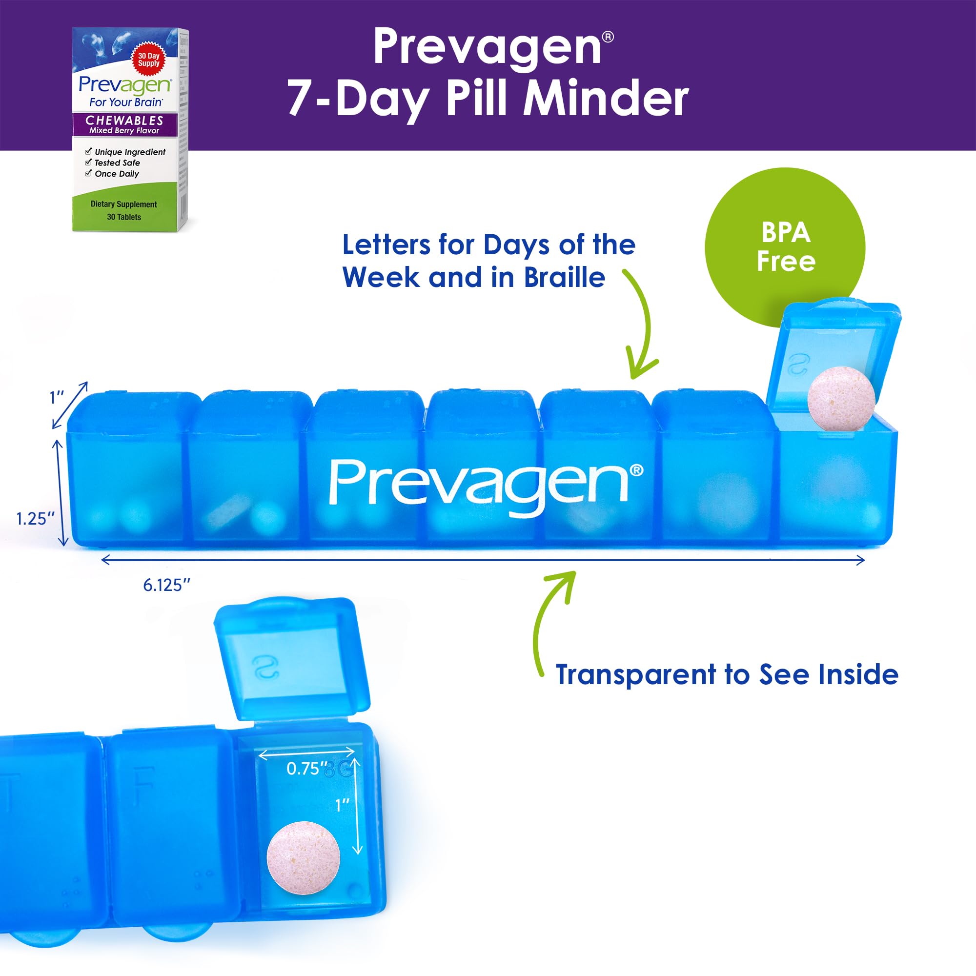 Prevagen tabletas masticables textura y color que facilitan la ingestión
