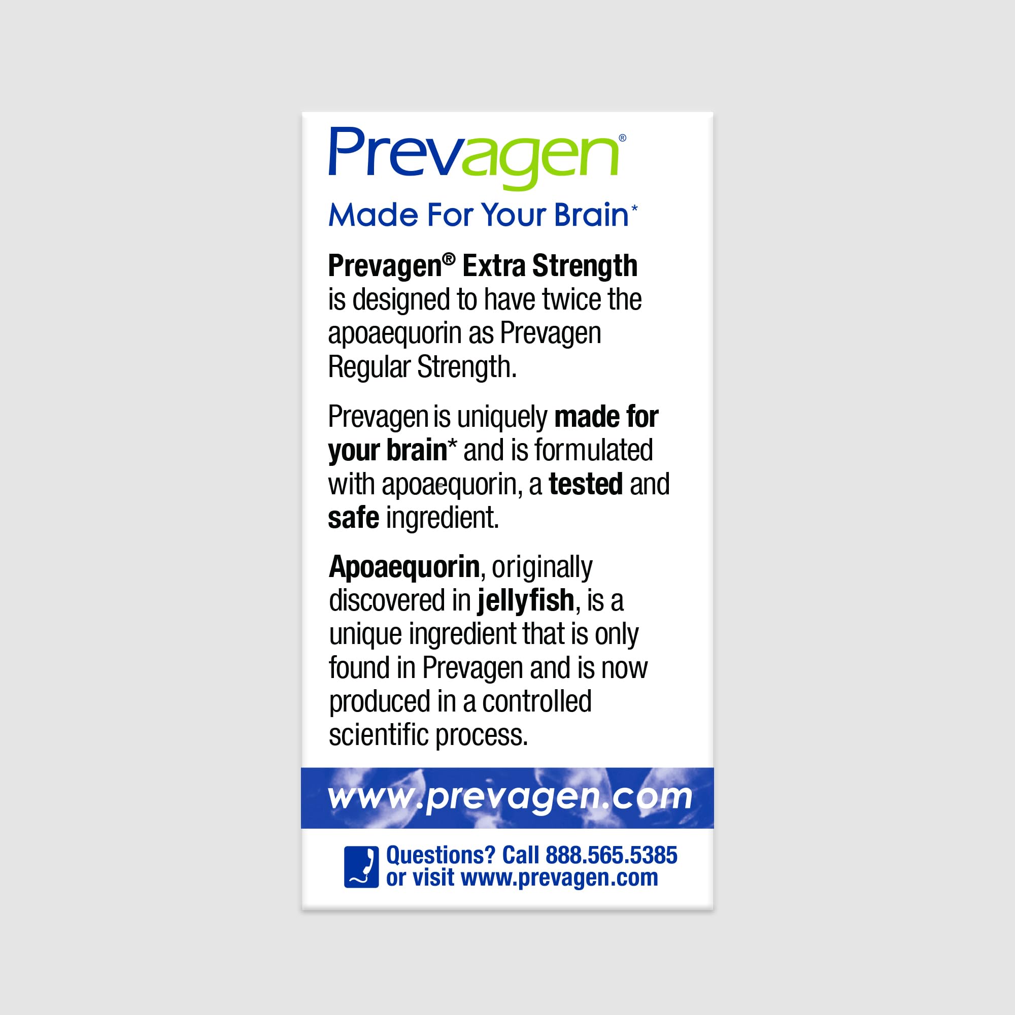 Prevagen app Transparency mostrando verificación de autenticidad