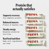 Prima Ancestral Protein Bar etiqueta nutricional detalle con macros claros