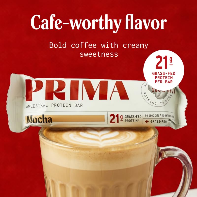 Prima Ancestral Protein Bar en mochila como snack portátil y conveniente