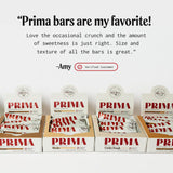 PRIMA Ancestral Protein Bar comparación mano demuestra tamaño portátil