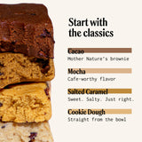 PRIMA Ancestral Protein Bar textura cercana muestra consistencia sin sabor polvoriento