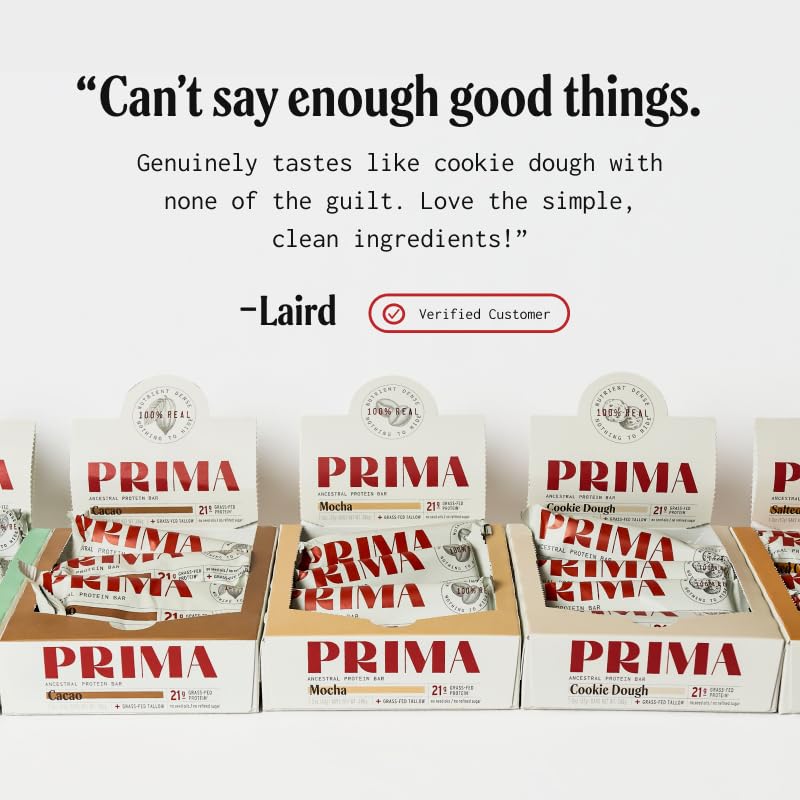 PRIMA ANCESTRAL PROTEIN BAR barra dentro de mochilla lista para snack en ruta