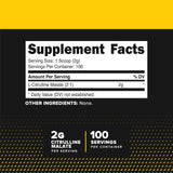 Primer plano polvo L-Citrulline Malate PrimaForce, textura fina y facilidad de disolución