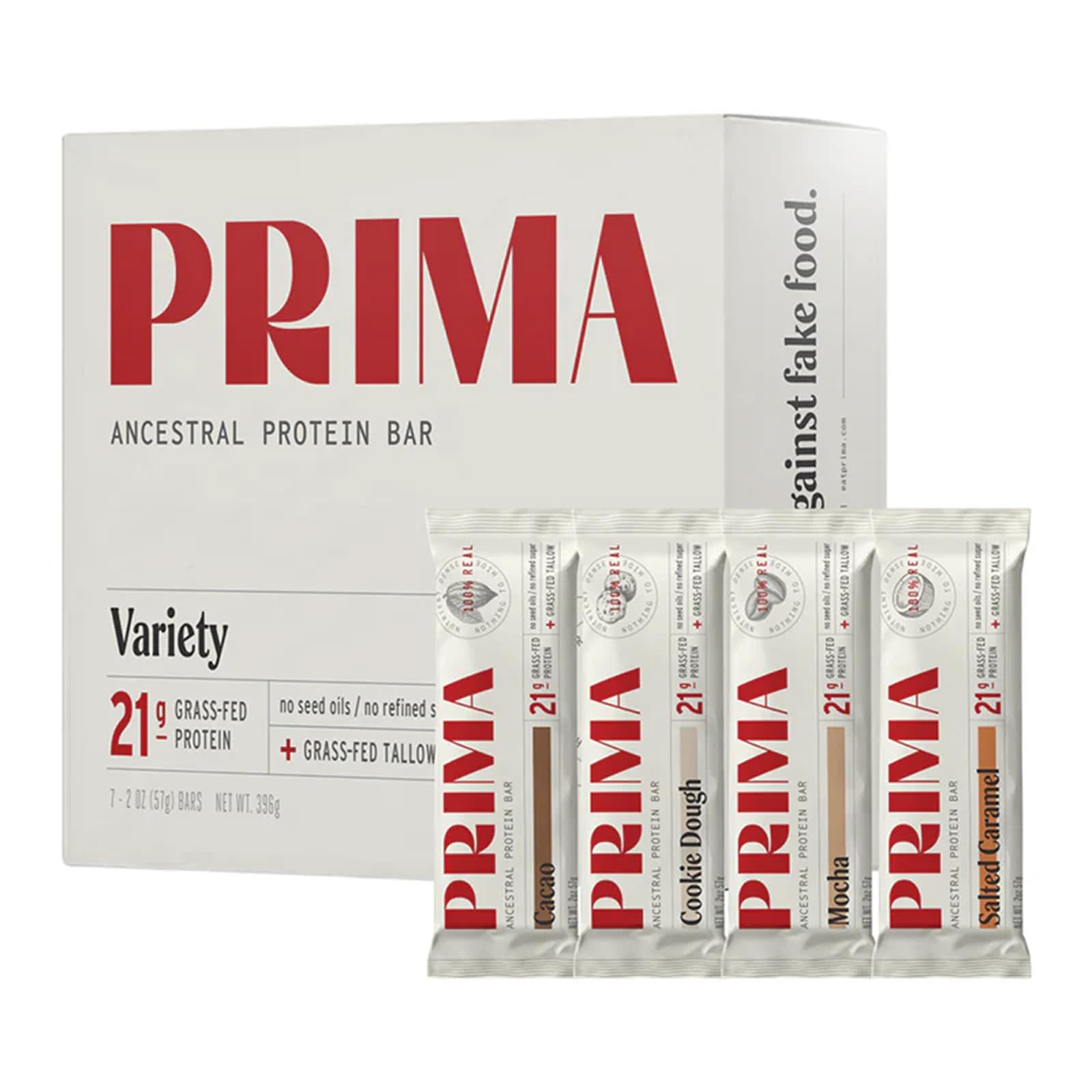 PRIMA Mint Chip imagen estilo de vida con snack saludable en oficina