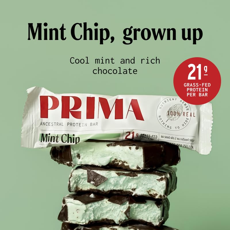 PRIMA Mint Chip pack de 7 barritas listo para llevar y compartir