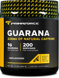 Primaforce envase frontal de guaraná sin sabor, presentación clara y práctica