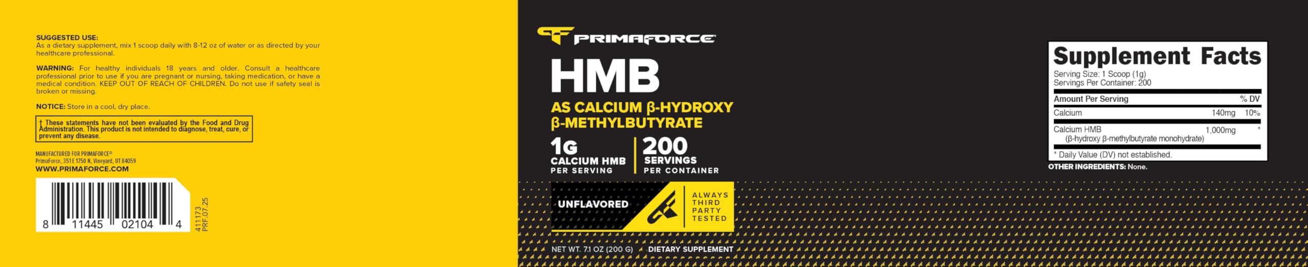 Primaforce HMB en ambiente de gimnasio sugiriendo uso práctico y conveniencia