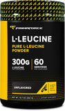 Envase Primaforce L-Leucine de frente, muestra la presentación clara y profesional