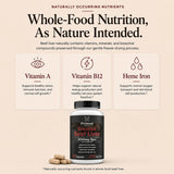 Primal Being etiqueta con información nutricional y pureza