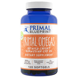 Primal Blueprint frontal del envase mostrando 120 cápsulas y beneficio conveniencia