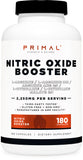 Primal envase frontal mostrando 180 cápsulas y 60 servicios, claridad de dosificación