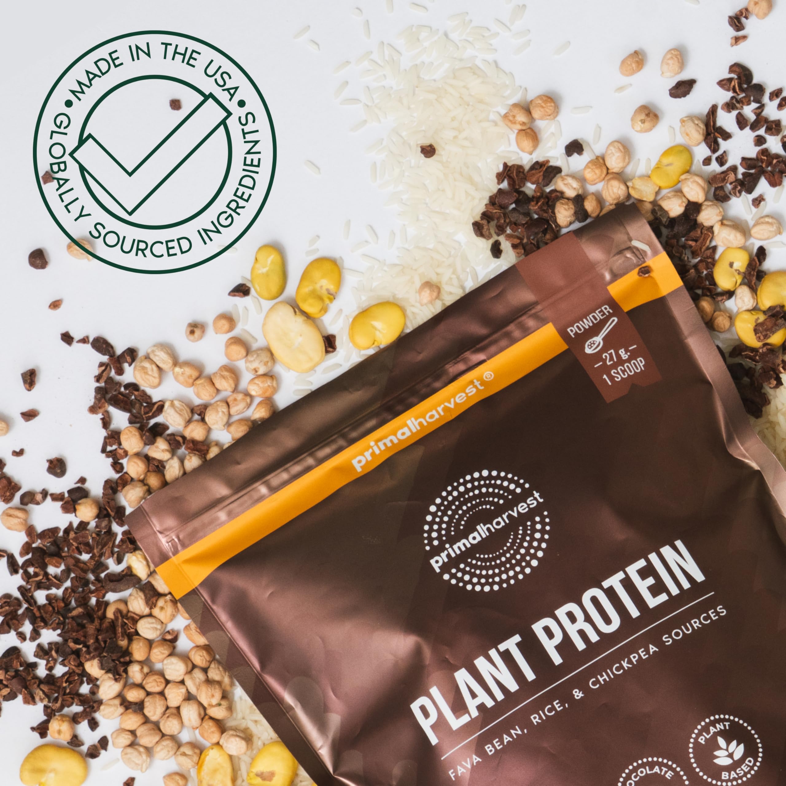 Primal Harvest licuado en desayuno saludable para energía vegetal diaria