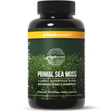 Primal Harvest frasco delante mostrando el envase y beneficios claros