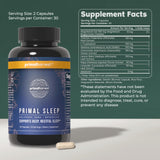 Primal Harvest Sleep cápsulas en mano lista para tomar y conveniencia nocturna